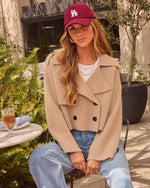 Clay Ridge Knit Cropped Trench