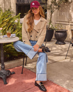 Clay Ridge Knit Cropped Trench