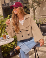 Clay Ridge Knit Cropped Trench