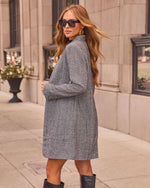 Tayisha Herringbone Longline Coat