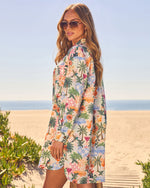 Multi % Queen Retro Printed Shirt Dress-4