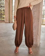 Linden Satin Balloon Pants