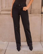 Clean Slate Super Stretch High Rise Straight Leg Jeans