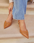 Boho On The Range Studded Western Slingback Heels