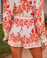 Sunflora Floral Mini Skort