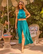 Summer Darling Front Tie Maxi Skirt