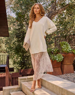 Luxe Hush Knit V Neck Sweater