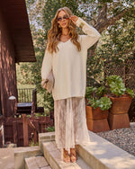 Luxe Hush Knit V Neck Sweater