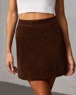 Cedar Sky Suede Mini Skirt