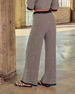 Black Striped % Cloud 9 Striped Drawstring Sweatpants-4