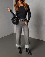 Amiri Super Stretch High Rise Straight Jeans