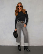 Amiri Super Stretch High Rise Straight Jeans