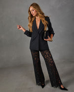 Khelsie Floral Lace Wide Leg Pants