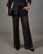 Khelsie Floral Lace Wide Leg Pants