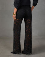 Khelsie Floral Lace Wide Leg Pants