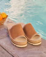 Sunora Contrast Trim Platform Sandals