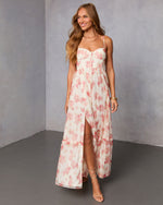 Harvest Bloom Corset Maxi Dress