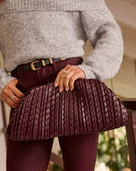 Wine % Dinner Guest Textured Pouch Clutch-6