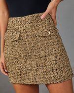 Warm Aura Tweed Mini Skort
