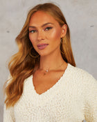 David Double Hoop Drop Earrings