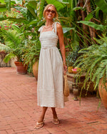 Weekend Muse Cotton Striped Maxi Dress