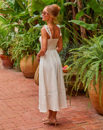 Weekend Muse Cotton Striped Maxi Dress