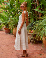 Weekend Muse Cotton Striped Maxi Dress
