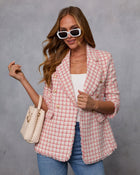 Darling Me Tweed Double Breasted Blazer
