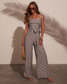 Cruise Escape Abstract Strapless Jumpsuit