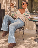 Rowan Grace Stretch High Rise Wide Leg Jeans