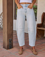 Free Cove Super Stretch High Rise Barrel Jeans