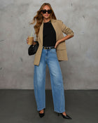 Launa Stretch High Rise Barrel Jeans