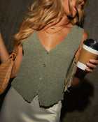 Olive % Close to Me Knit Vest Top-1