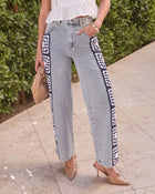 Perfect Match Straight Leg Crochet Jeans