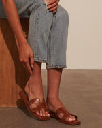 Tan % Gordy Flat Sandal-9