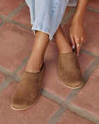 Moon Tide Faux Suede Slide Mule
