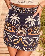 Nalanie Printed Mini Skirt