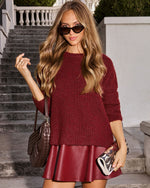 Hansin Ribbed Knit Sweater