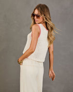 Darling Edge Knit Contrast Trim Top