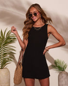 Black % Mezcal Shift Mini Dress-1
