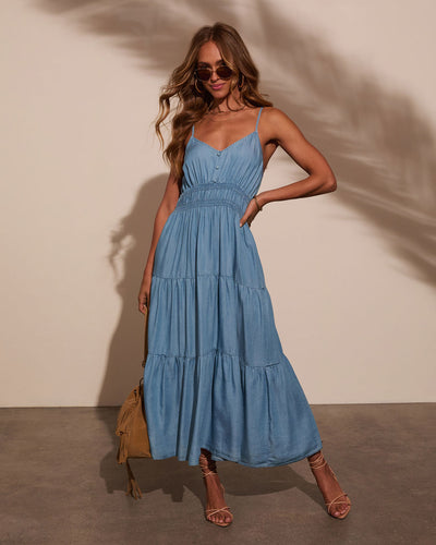 Simonah Tiered Midi Dress VICI Simonah Tiered Midi Dress VICI