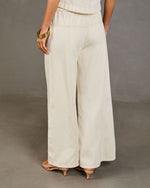 Zenah Rigid High Rise Wide Leg Drawstring Jeans