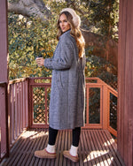 Sleigh Path Herringbone Duster Coat