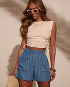 Florida High Rise Pocketed Shorts