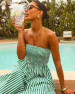 Forever Summer Striped Maxi Dress in Green - Size XL, Cotton/Spandex, VICI Forever Summer Striped Maxi Dress in Green - Size XL, Cotton/Spandex, VICI