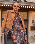 Bronzed Echo Suede Jacket