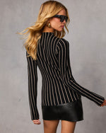 Sienna Ease Pinstripe Top