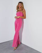 Acid Pink % Trendsetter Denim Jumpsuit-2