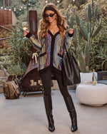 Winter Trinket Knit Multi Color Cardigan