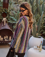 Winter Trinket Knit Multi Color Cardigan